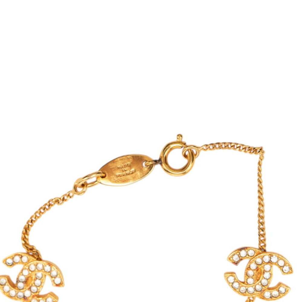 CHANEL Vintage Gold Logo Charm Bracelet - Picture 6 of 6